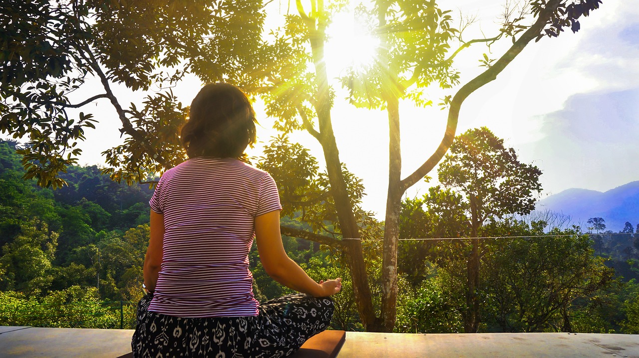 meditation, woman meditating, relaxation