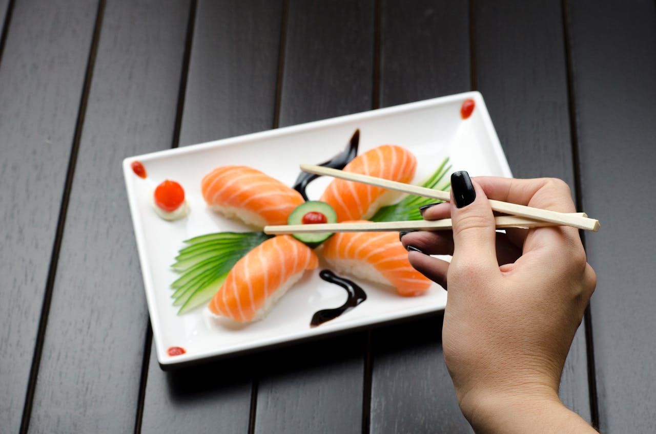 sushi plate assiette